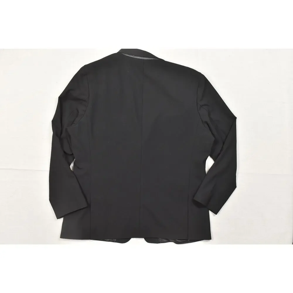 Banana Republic Tailored Fit Black Two Button Suit Jacket Blazer Men's 46 Regula